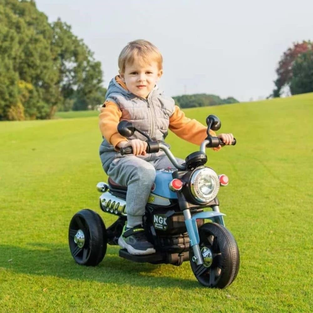 Maababy monkey ' Battery-Operated Bike - Lights, Music,Ages 1-5 Years (RED)