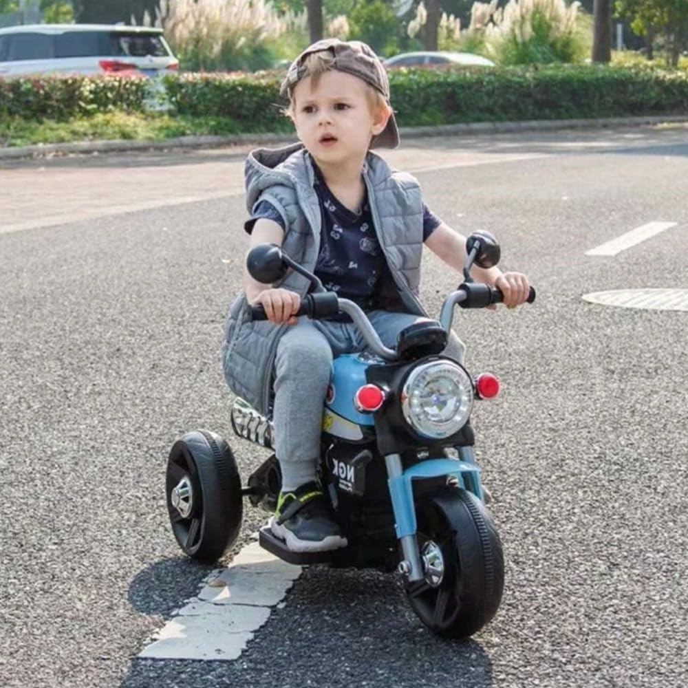 Maababy monkey ' Battery-Operated Bike - Lights, Music,Ages 1-5 Years (RED)