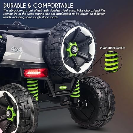 Maababy wn-502 Battery Operated Electric 4x4 Jeep for Kids 1-10 Years | Remote Control | Bluetooth | USB | Swing |