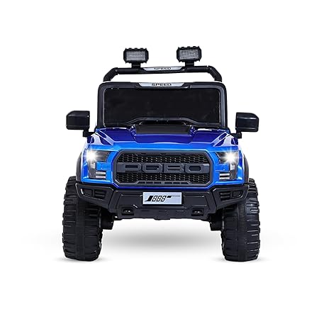 Maababy Battery Operated Jeep 12V Pobo (Blue) 2 year to 10 year