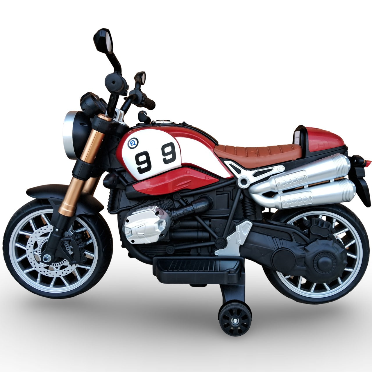 Maababay 09 Battery Operated Bike for Kids with Bluetooth Music & Light, Red Colors