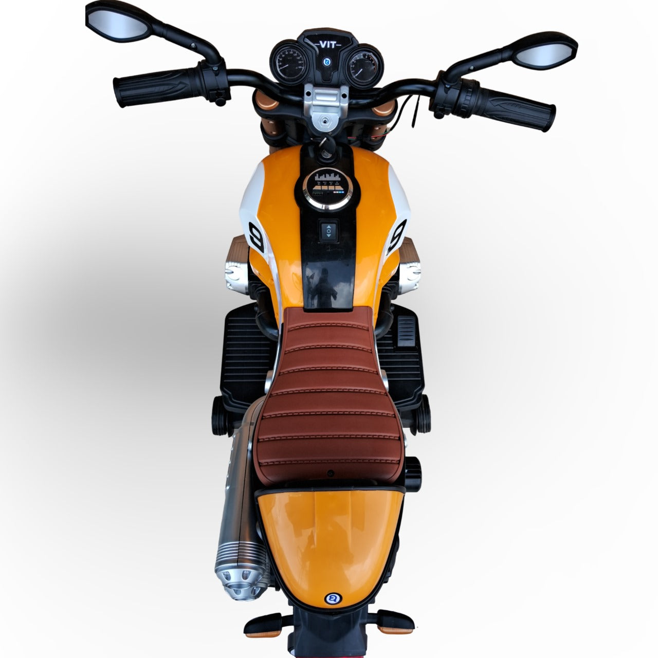 Maababay 09 Battery Operated Bike for KiDS with Bluetooth Music & Light , orange