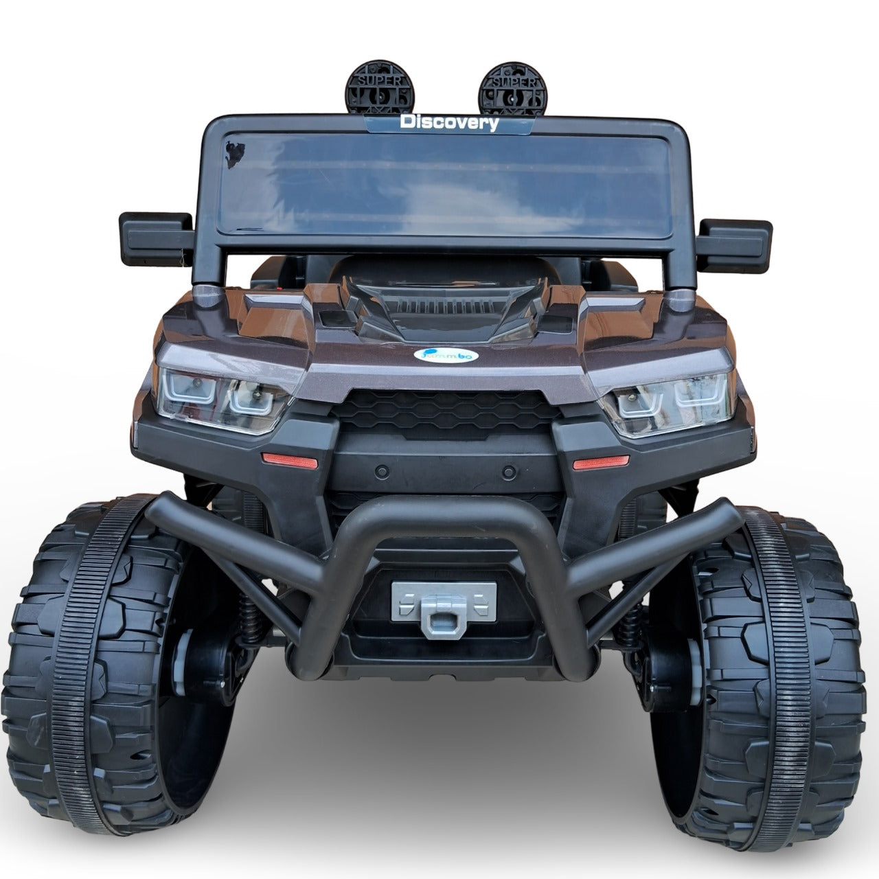 Maababy Battery Operated Jeep for Kids, Ride on Toy Baby Car with Light & Music, Kids Jeep Battery Car, Rechargeable Electric Jeep Car for Kids to Drive 3 to 10 Years Boy Girl(painted grey)