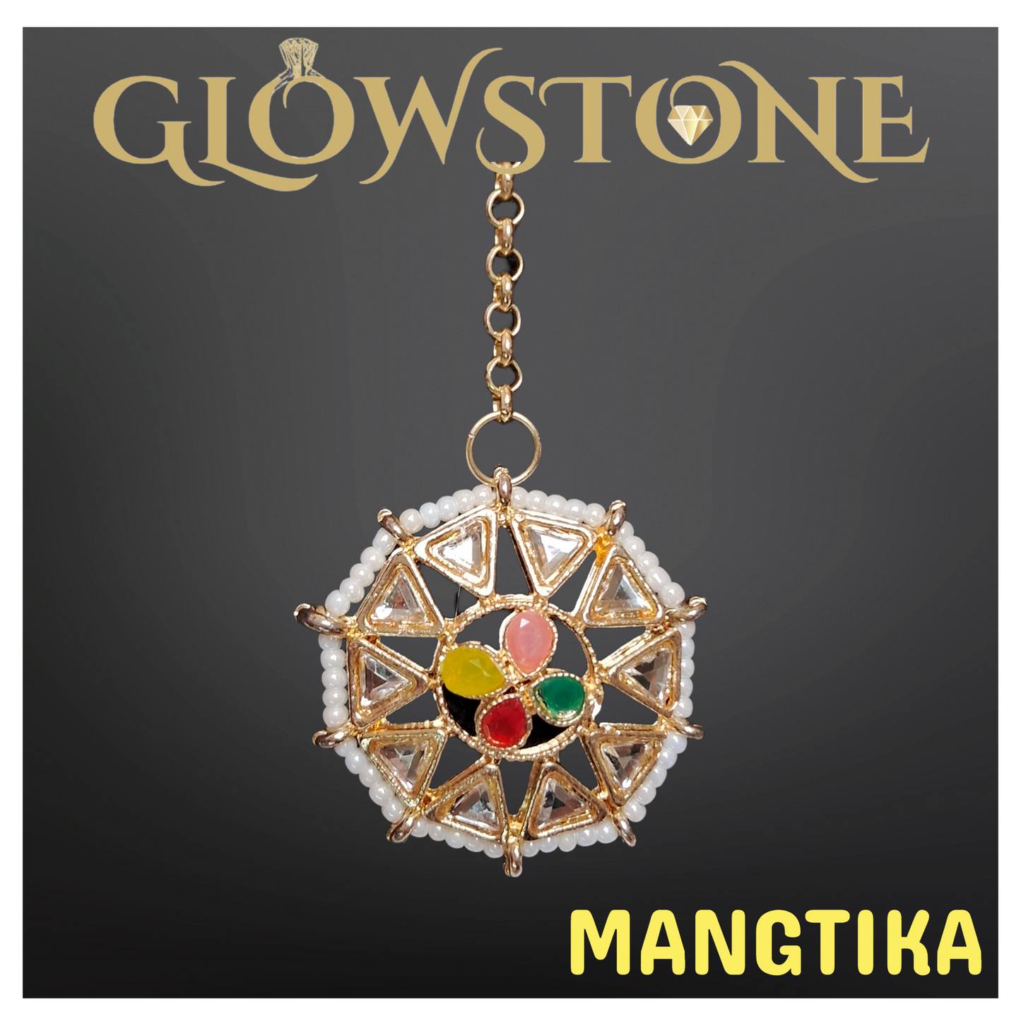 Glowstone Multicolor Designer Necklace Set for Traditional & Festive Wear