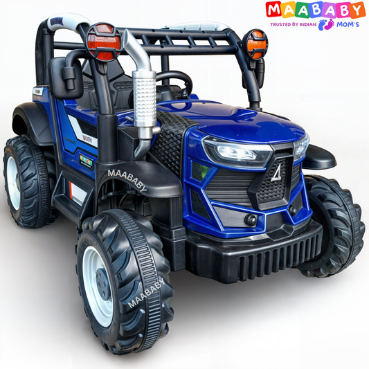 Kids Battery Operated Tractor Model Electric Rideon [Blue]