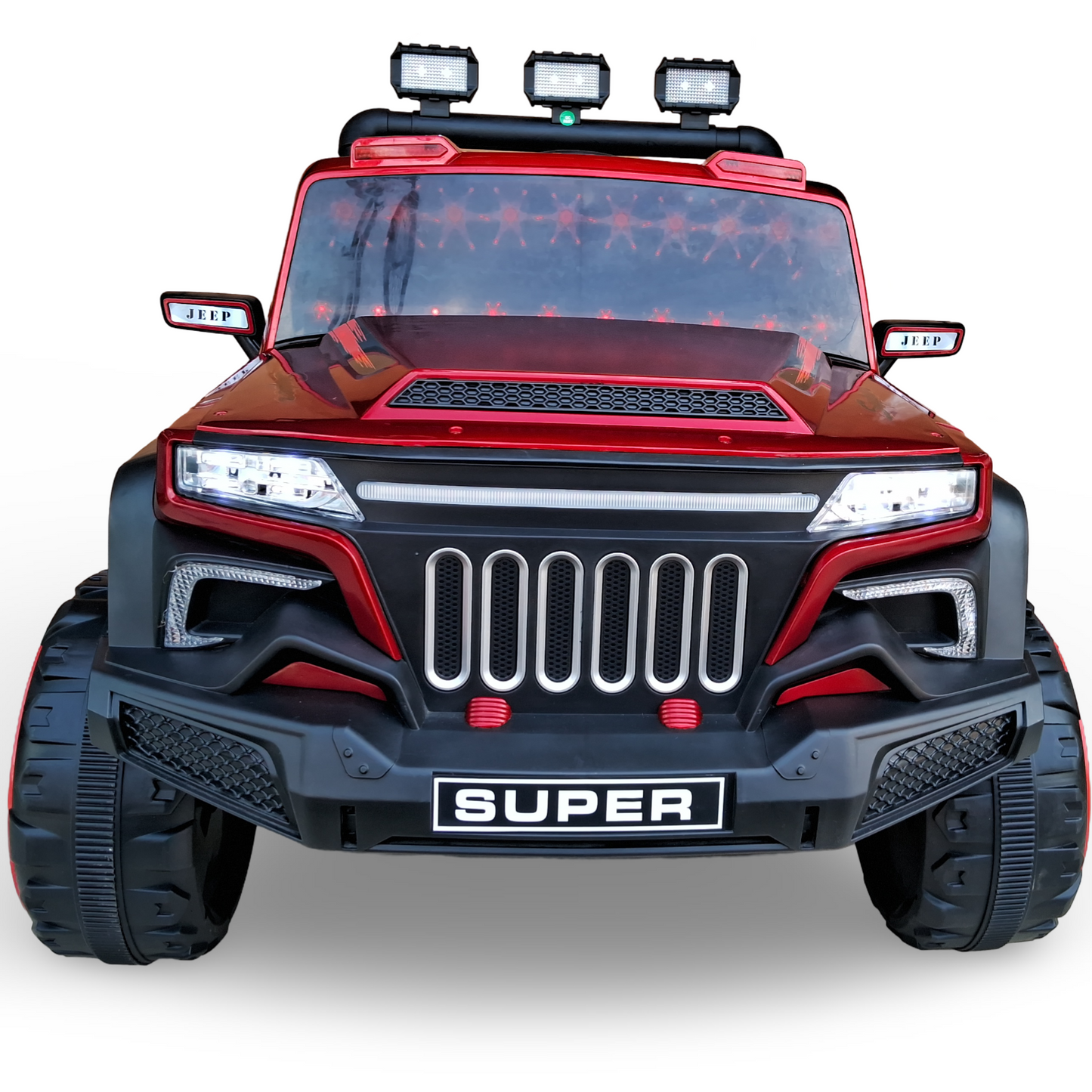 Kids New Model Full Size Electric Jeep 4x4 [Red]