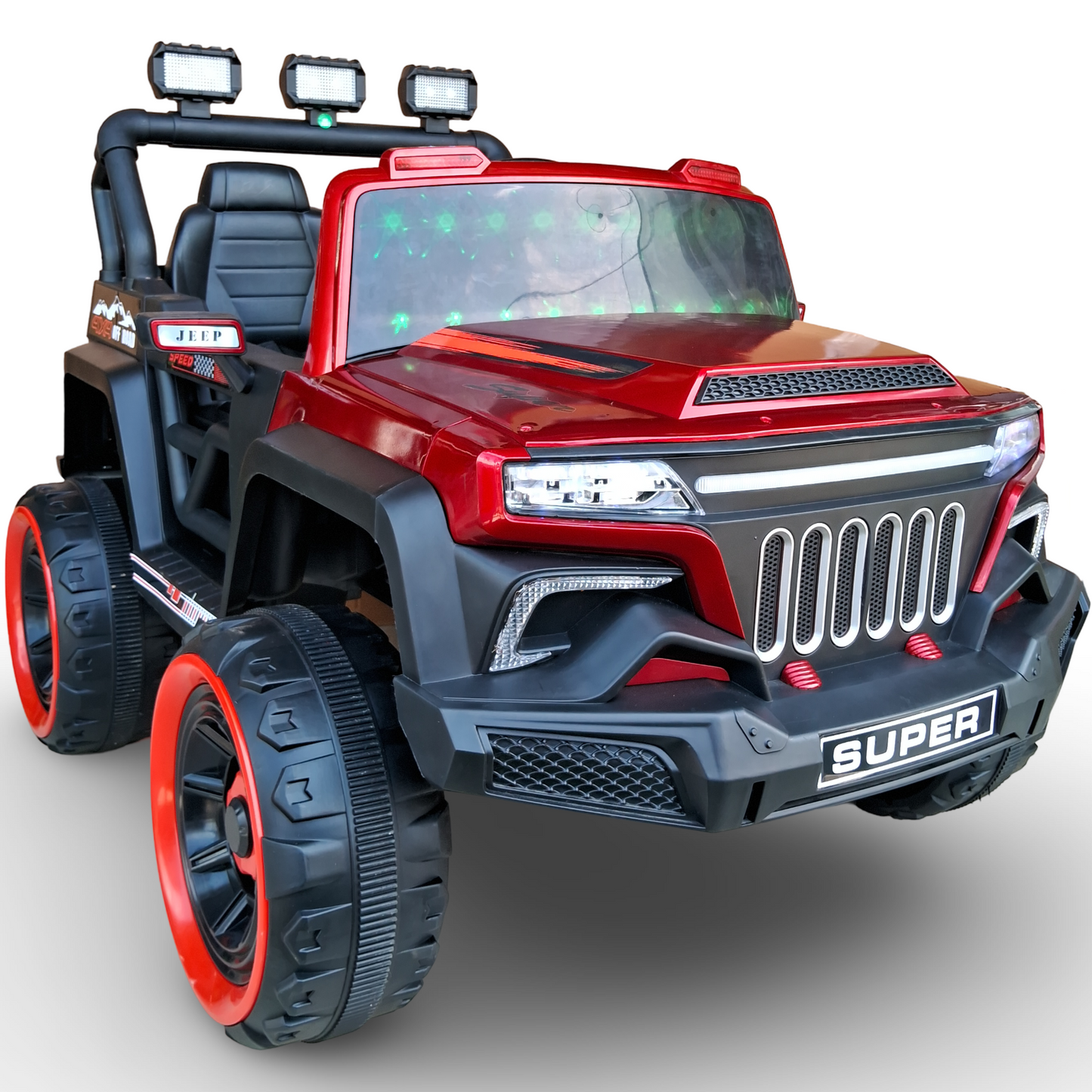 Kids New Model Full Size Electric Jeep 4x4 [Red]