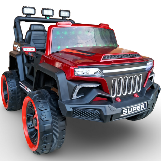 Kids New Model Full Size Electric Jeep 4x4 [Red]