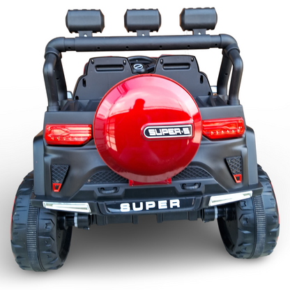 Kids New Model Full Size Electric Jeep 4x4 [Red]