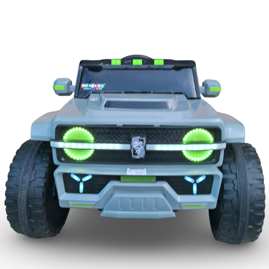 Kids Futuristic Battery Operated Jeep Model 4x4 Big Size [Grey]