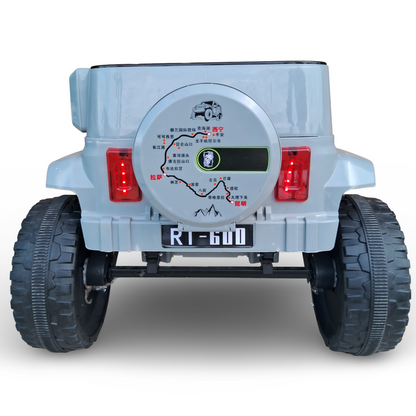 Kids Futuristic Battery Operated Jeep Model 4x4 Big Size [Grey]