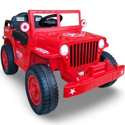 Kids Battery Operated Old Model Electric Rideon Jeep [Red]