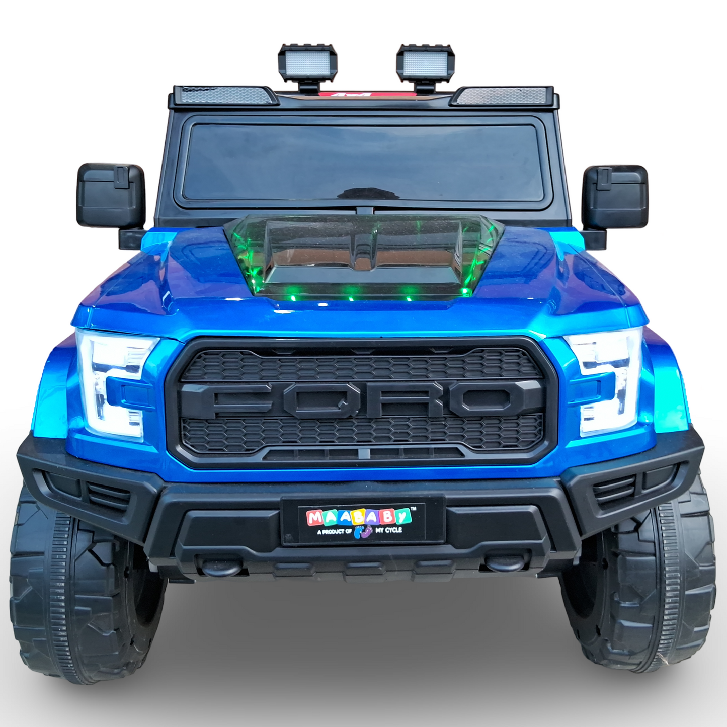 Kids Mercedes Model Battery Operated Electric Rideon 4x4 Big Size Jeep [Blue]