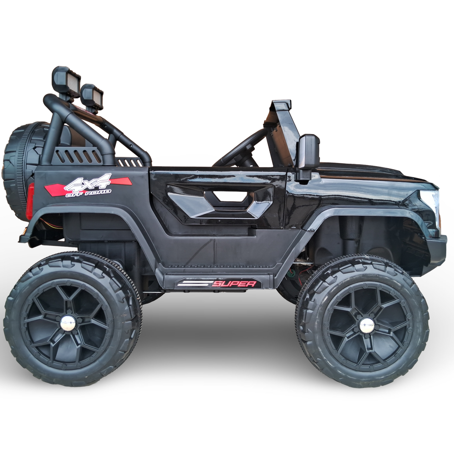 Kids Ford Type Battery Operated Electric Rideon Jeep 4x4 [Black]