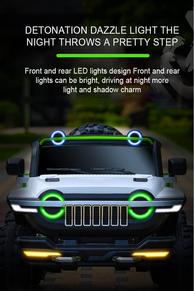 Maababy wn-502  Battery Operated Electric  4x4 Jeep for Kids 1-10 Years | Remote Control | Bluetooth | USB | Swing |