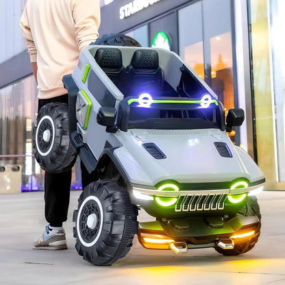 Maababy wn-502  Battery Operated Electric  4x4 Jeep for Kids 1-10 Years | Remote Control | Bluetooth | USB | Swing |