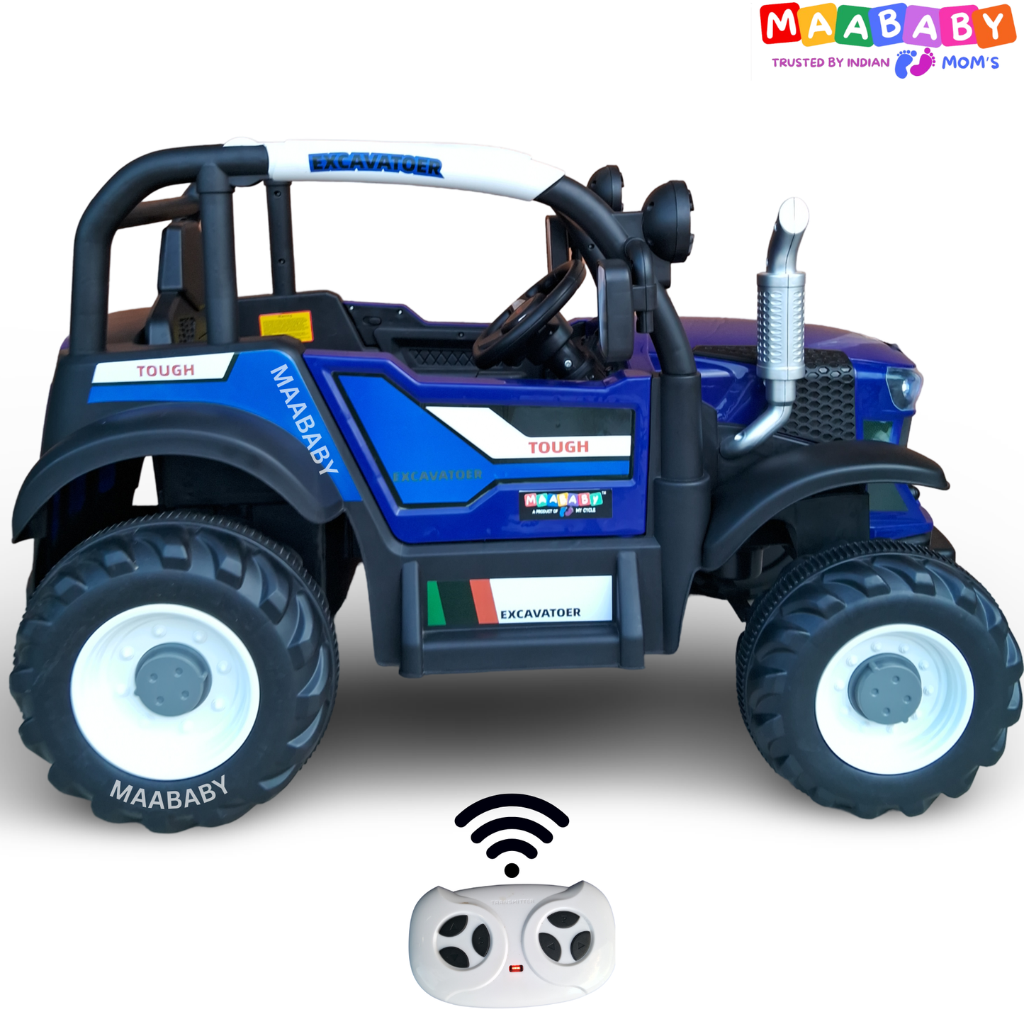 Kids Battery Operated Tractor Model Electric Rideon [Blue]