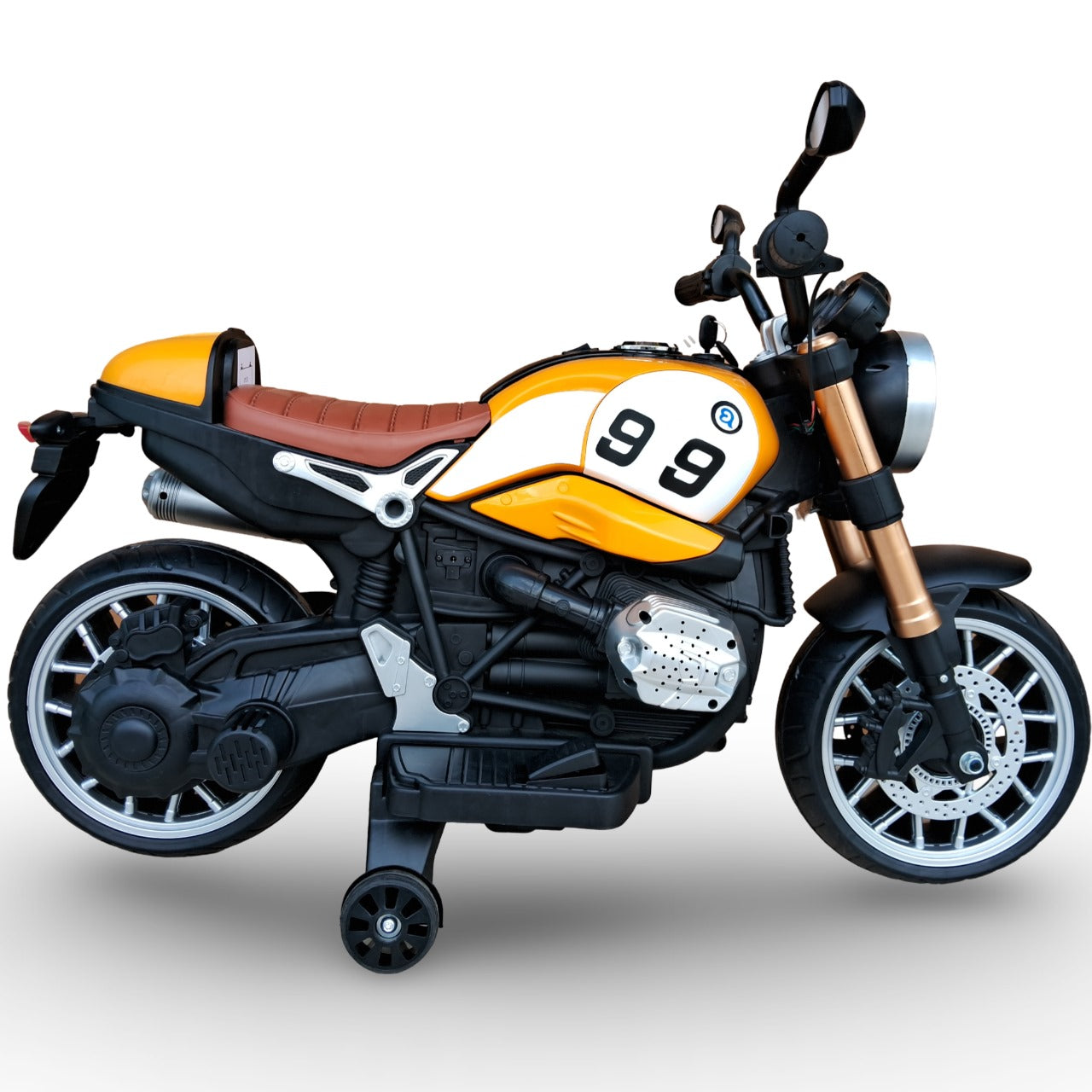 Maababay 09 Battery Operated Bike for KiDS with Bluetooth Music & Light , orange
