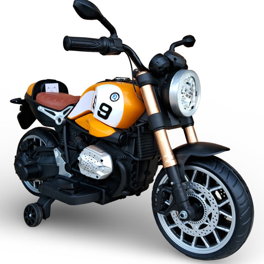 Maababay 09 Battery Operated Bike for KiDS with Bluetooth Music & Light , orange