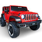 Maababy Battery Operated Jeep with Music & Light | Baby Big Battery Car | Rechargeable Electric Jeep Car for Kids to Drive 2 to 10 Years (RED)