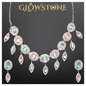 Glowstone Pastel Bloom Crystal Necklace Set